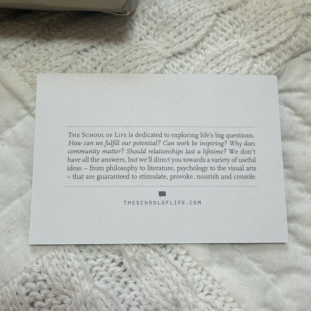 School of Life Know Yourself Prompt Cards - Picture 6 of 7